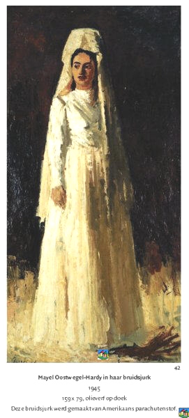 Mayel Oostwegel-Hardy in haar bruidsjurk